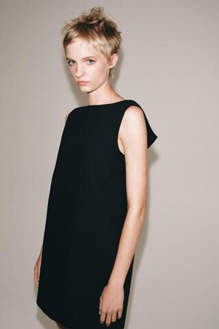 ZARA КОРОТКОЕ ПЛАТЬЕ — ZW COLLECTION, ЧЕРНЫЙ