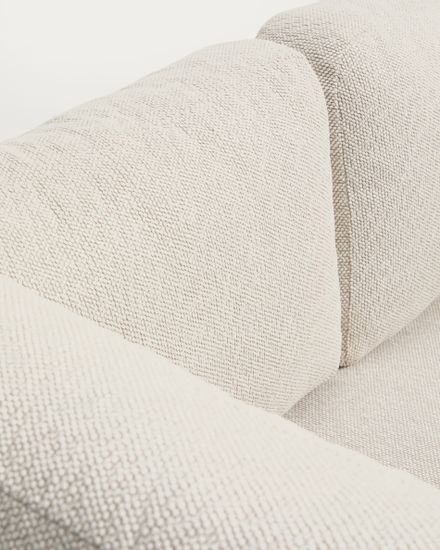 Трехместный диван Nerano из алюминия серо-коричневого цвета, 208 см