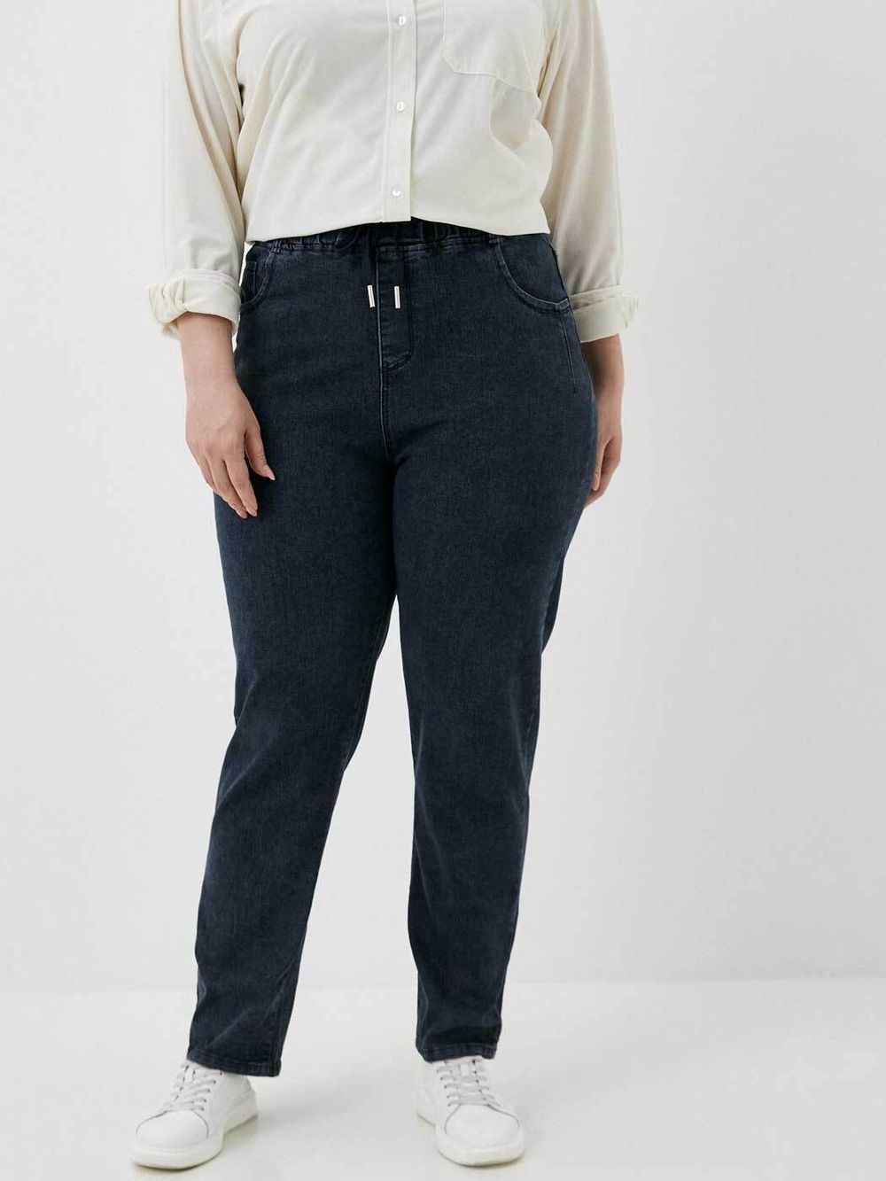 Джинсы на резинке больших размеров