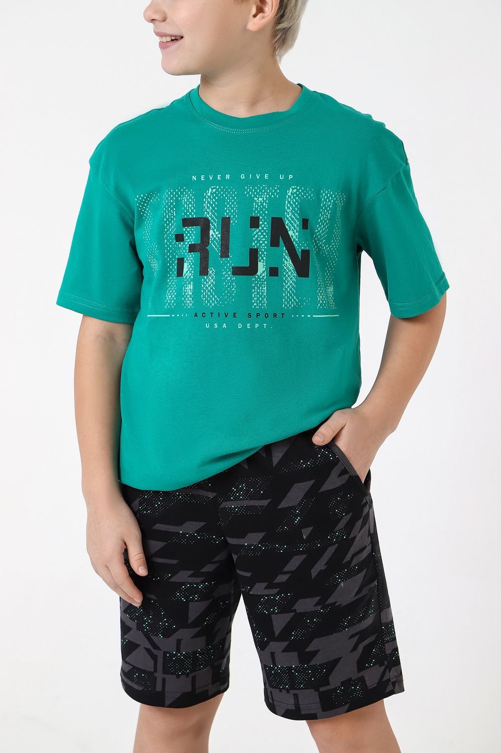 Костюм для мальчика Галилео-2 Виотекс ЗЕЛЁНЫЙ