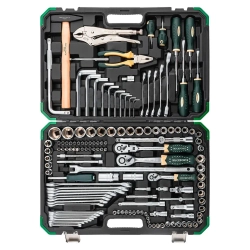 Набор инструментов 142+2пр. 1/4'', 3/8'', 1/2''(6гр.,12гр.) RockFORCE RF-41421+2