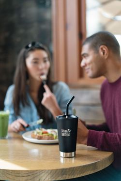 Трубочки для стаканов Klean Kanteen 8мм - 2 шт Black, с ёршиком