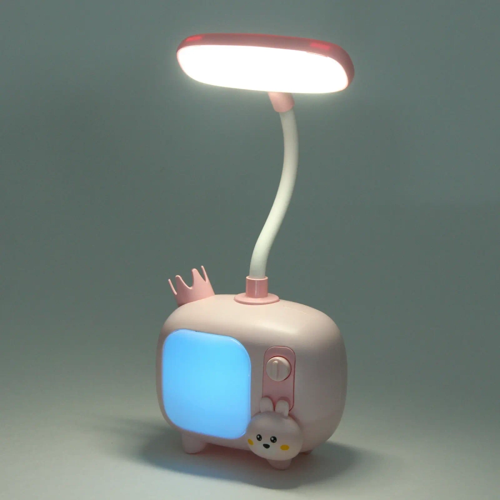 Настольная лампа «Sweet - TV time» LED, USB 0.6-4.2W 5V, Розовый