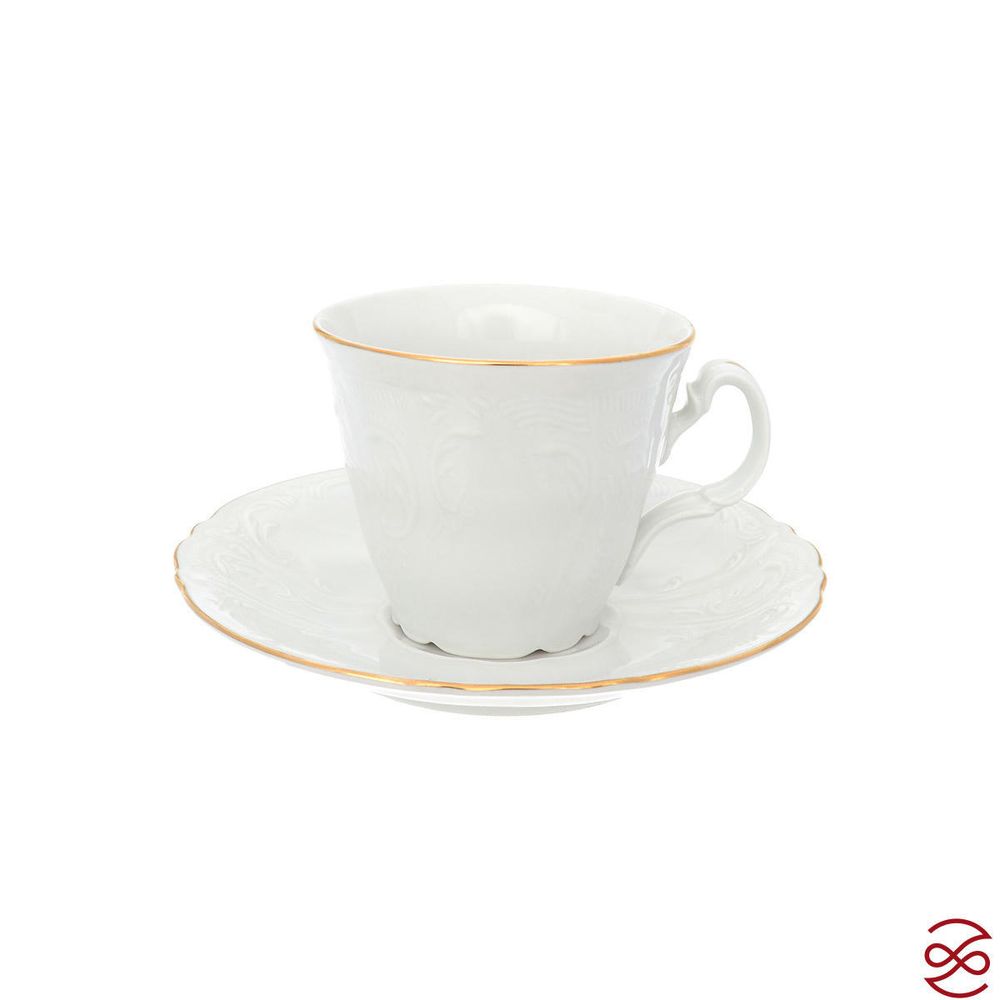 Чайный сервиз на 6 персон Bernadotte Белый узор 17 предметов