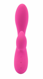 Розовый вибромассажер Lyla 6x Rabbit-Style со стимуляцией клитора - 17,8 см. (Цвет: розовый)