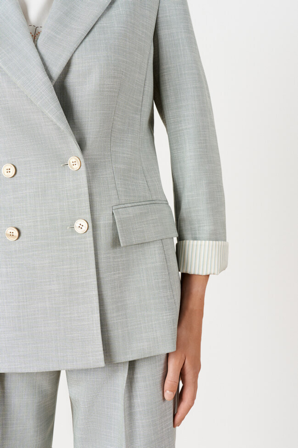 1915 Жакет женский (серо-зеленый)