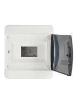 Корпус пластиковый ЩРВ-П-8 IP41 черная прозрачная дверь TEKFOR IEK