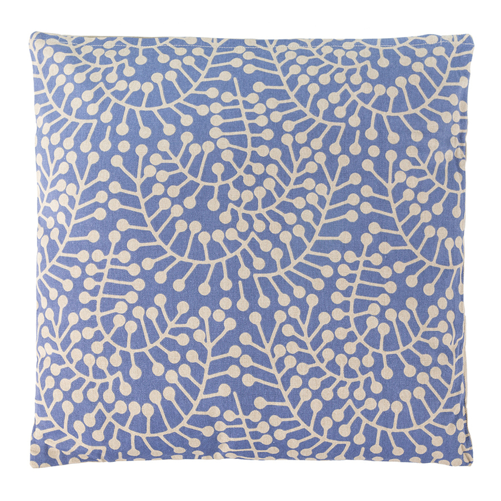 Подушка декоративная фиолетового цвета с принтом Спелая Смородина из коллекции scandinavian touch, 45х45 см