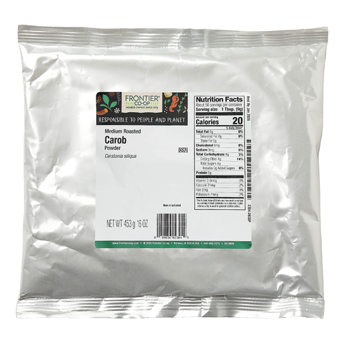 Frontier Co-op, Цератония, кэроб, порошок  средней обжарки, 453 г