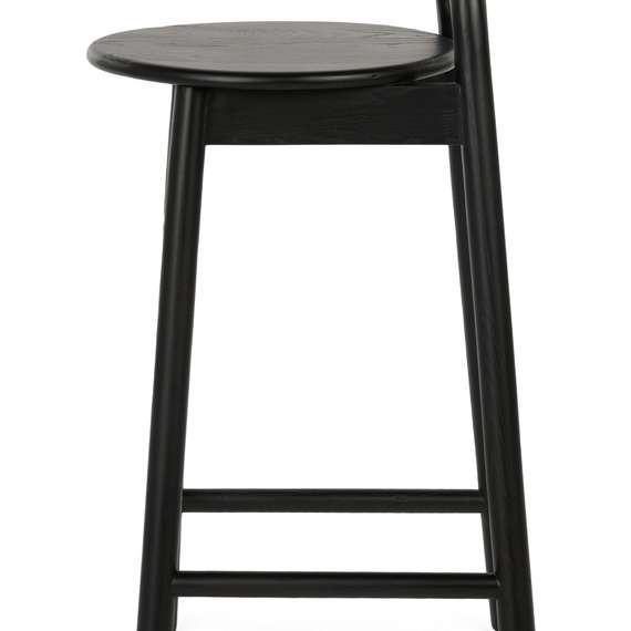 Полубарный стул Circle 65 см, черный