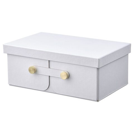 IKEA SPINNROCK  (ИКЕА СПИННРОСК)  -  Коробка с разделителями, белая, 25x16x10 см
