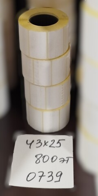 Термоэтикетка 43х25 ЕСО (800эт) (12/72) ПолиПласт