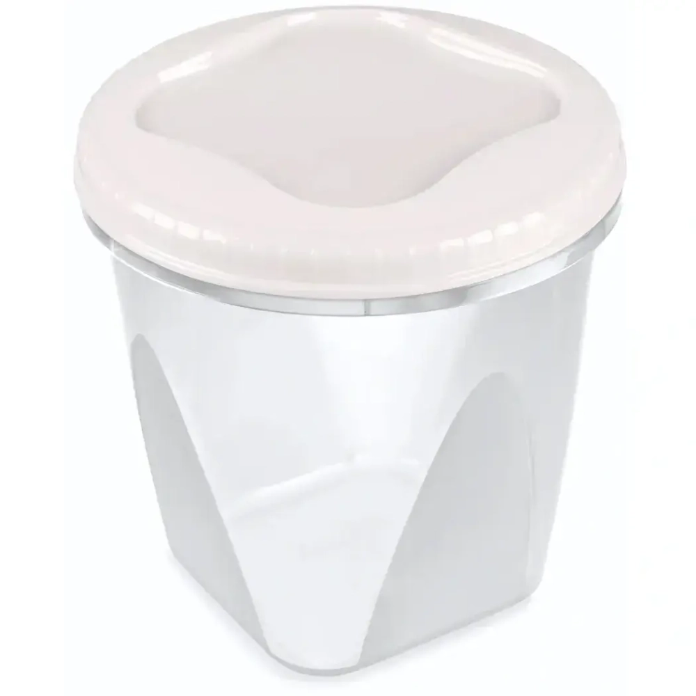 Банка с завинчивающейся крышкой «Тондо» 0,65л кремовая С285КРЕМ