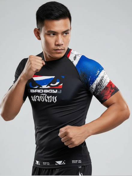 Тренировочная футболка Bad Boy World Muay Thai черная