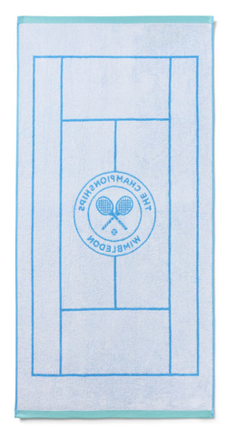 Полотенце теннисное Wimbledon Tennis Court Cotton Bath - sky blue/white
