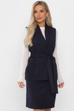 Костюм с юбкой Окси (темно-синий) К14337-8М LT Collection