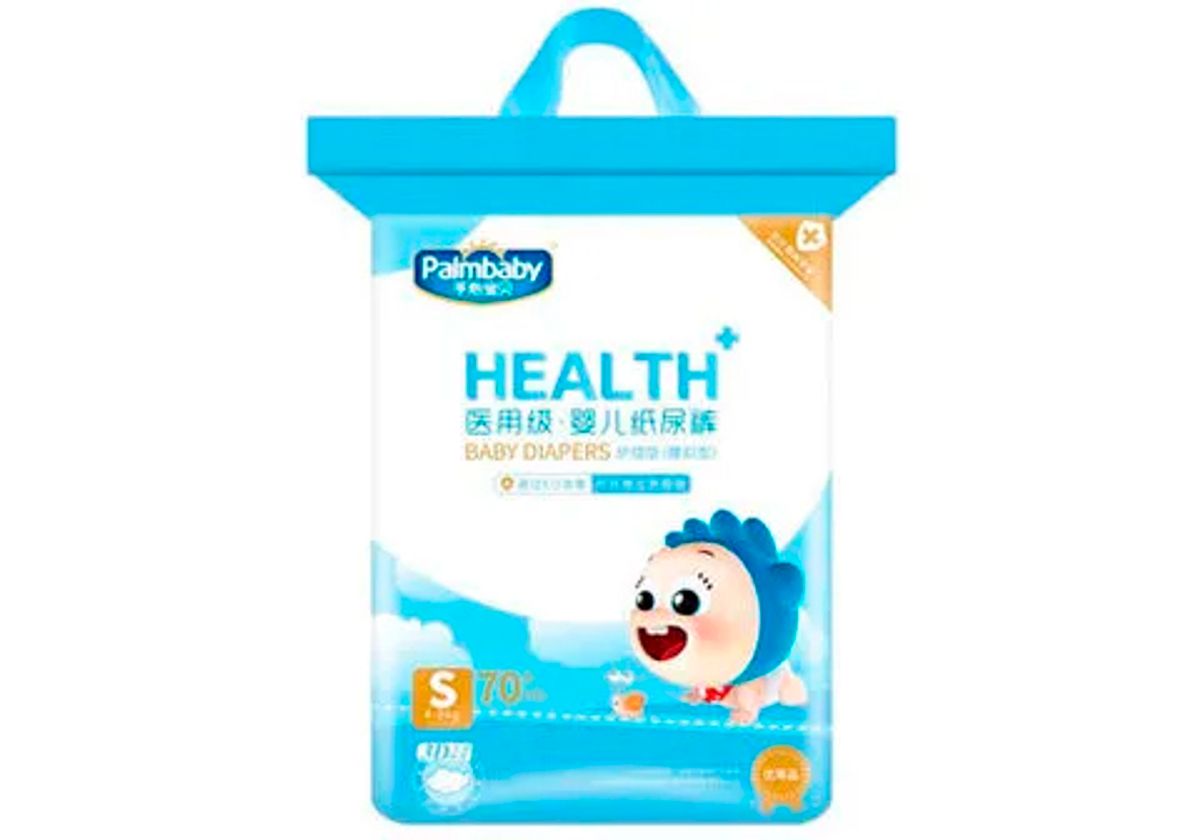 Детские подгузники "PalmBaby Health+" S, 70 шт