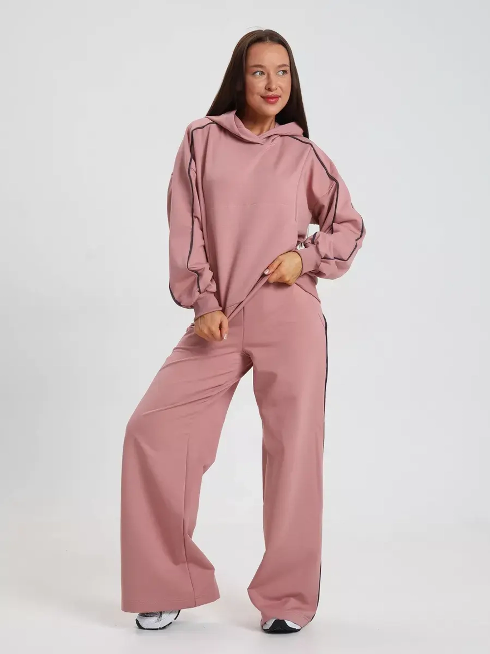 Костюм спортивный летний с брюками палаццо