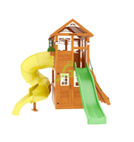 Детская площадка Клубный домик 2 с горкой трубой Luxe