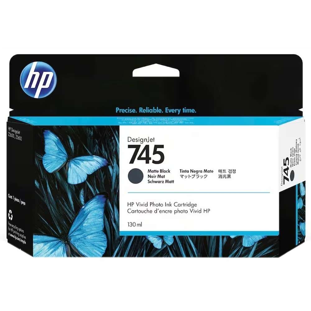 Картридж HP 745 (F9J99A) для DesignJet Z5600/Z2600 черный матовый (130 мл)