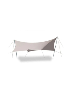 Тент кемпинговый Naturehike Lianyun, алюминиевый каркас, золотистый 690х480 см