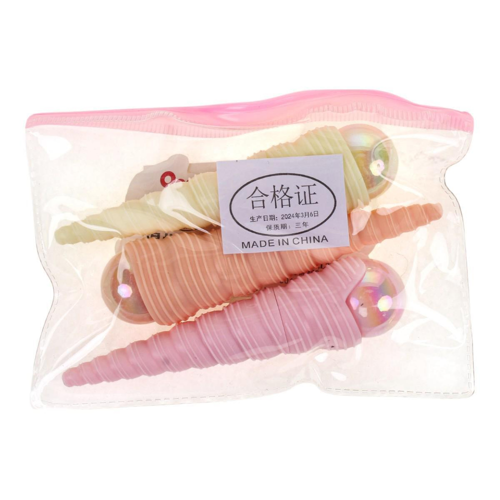 Набор текстовыделителей 3шт. "Жемчужина", в ПВХ пенале, 3 цвета микс