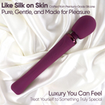 Фиолетовый вибратор-вонд 30,7см Selove Vela Wand Vibrator Purple