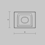 Комплект заглушек Maytoni (для профиля 16×12) 10 шт., ALM-005-W-EC 642023