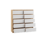 МС Мадера Комод К10М 1200*1226*420 (корпус лдсп дуб крафт золотой, фасады лдсп белый)