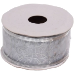 Лента для декорирования «Изящная» 4 см, 2,7 м, Серебро (микс дизайнов)