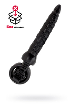 Анальный вибратор - насадка на пенис черная 24 см