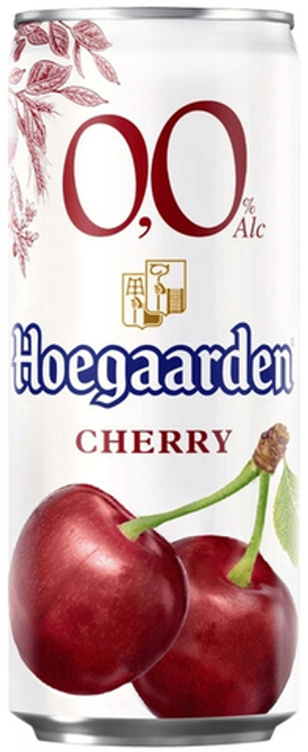 Пиво Хугарден Вишня Безалкогольное / Hoegaarden Cherry Non Alcoholic 0.33 - банка
