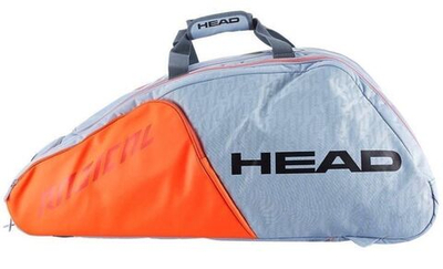 Сумка теннисная Head Radical 12R Monstercombi - grey/orange