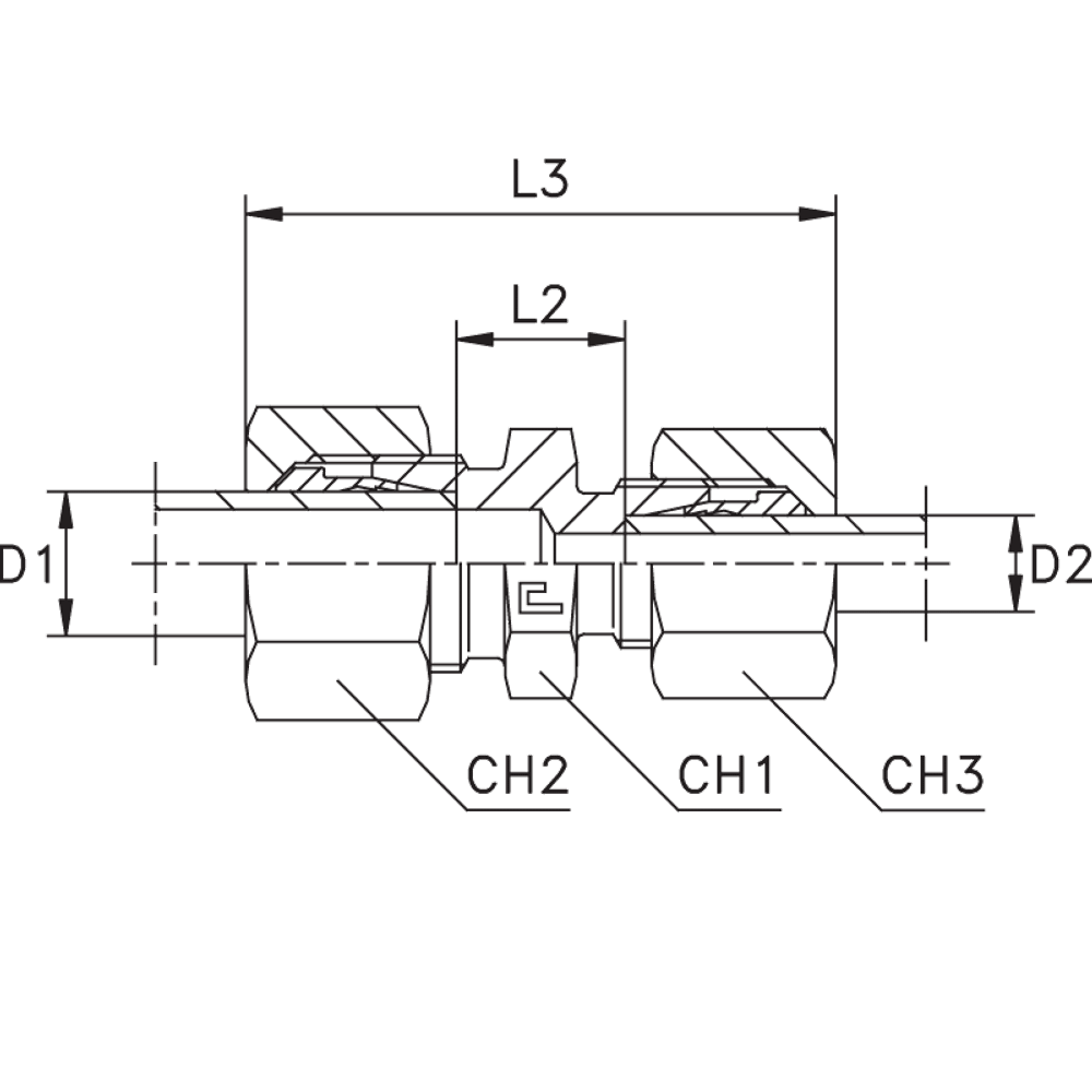 Соединение PR DS16 DS12 нерж.