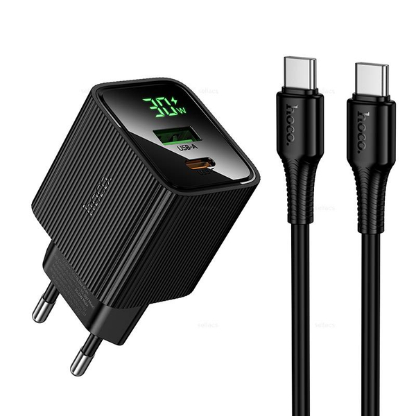 Зарядное устройство для Type-C PD30W+QC3.0 Hoco CS84A (black)