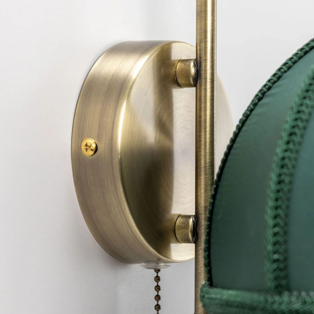 Citilux Базель CL407312 Бра с зелёным абажуром и выключателем