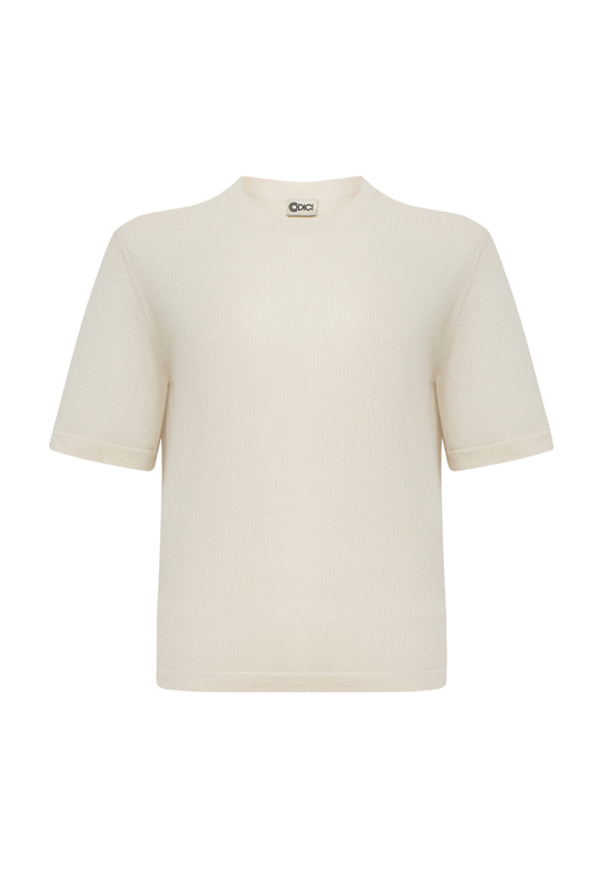 Футболка из шелка и кашемира