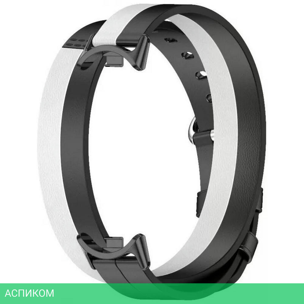 Ремешок для умных часов Xiaomi Smart Band 8 Double Wrap Strap Black/White (BHR7311GL)