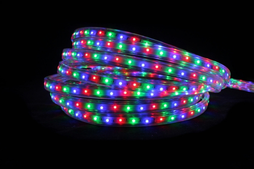 LT-FCB-WF-3528-60L-100M-220V-R/G/B, Тейп-Лайт чейзинг (водопад), Мульти R/G/B, 8,5х17мм