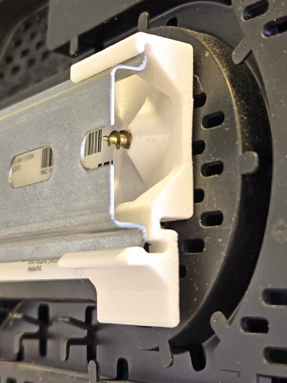 Универсальное крепление для корпусов на динрейку, комплект из 8-ми шт., 3D печать, белый