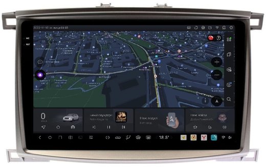 Магнитола для Toyota Land Cruiser 100, Lexus LX470 2002-2007 (климат на цветном экране) - Carmedia SF-1698-2 QLed+2K, Android 13, UIS7870 (DUDU7), CarPlay, SIM-слот