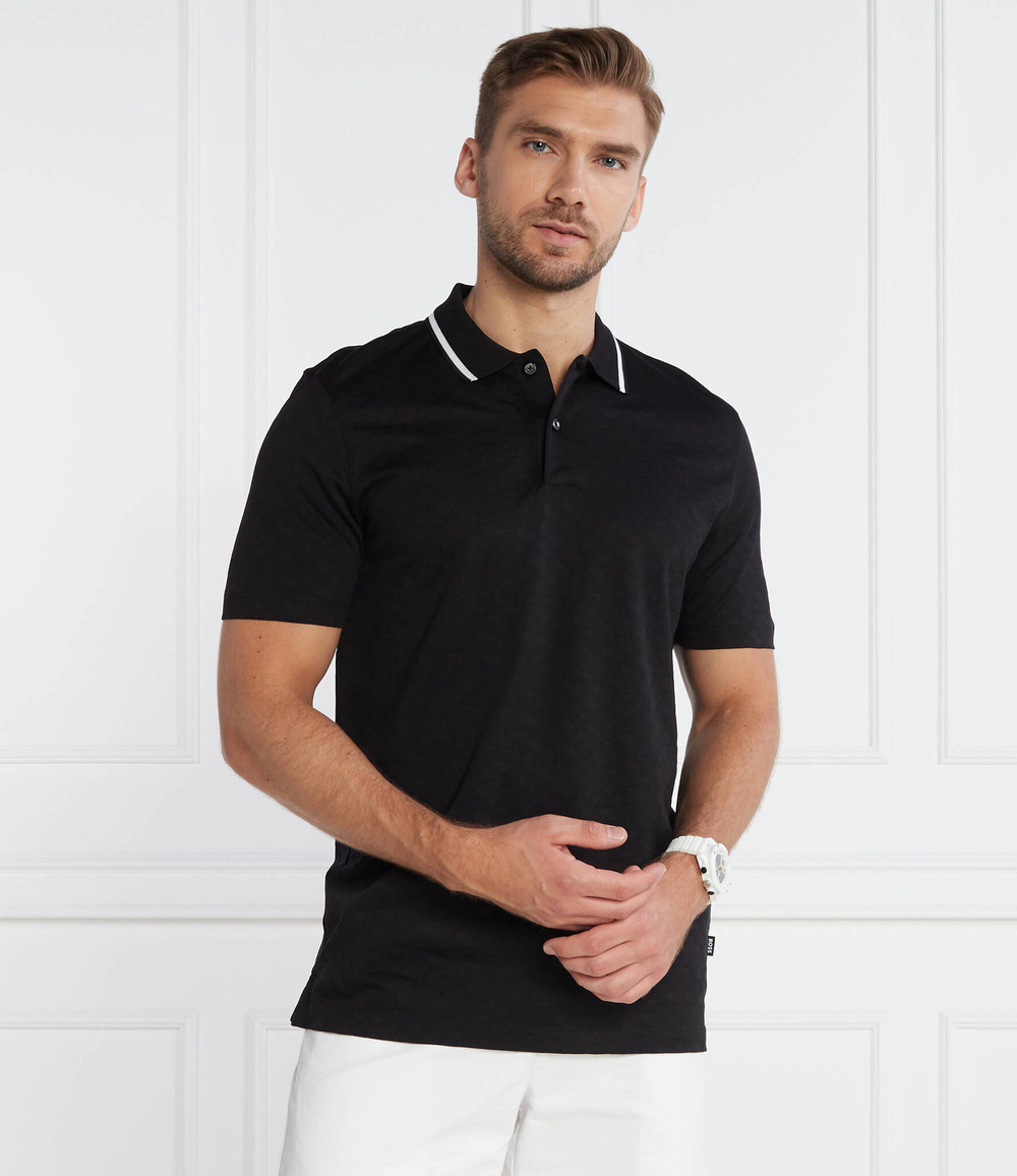Поло Piket 40 BOSS BLACK - черный(50494057)
