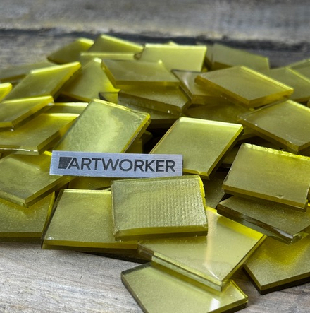 Золотая смальта на основе серебра 30х30 мм (8 гр) - 4 мм