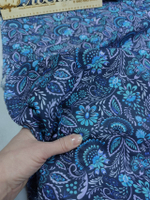 Ситец/ 21993-2 Клевер на синем