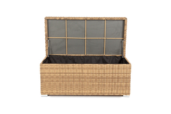 "Порту" сундук водонепроницаемый из искусственного ротанга, цвет соломенный