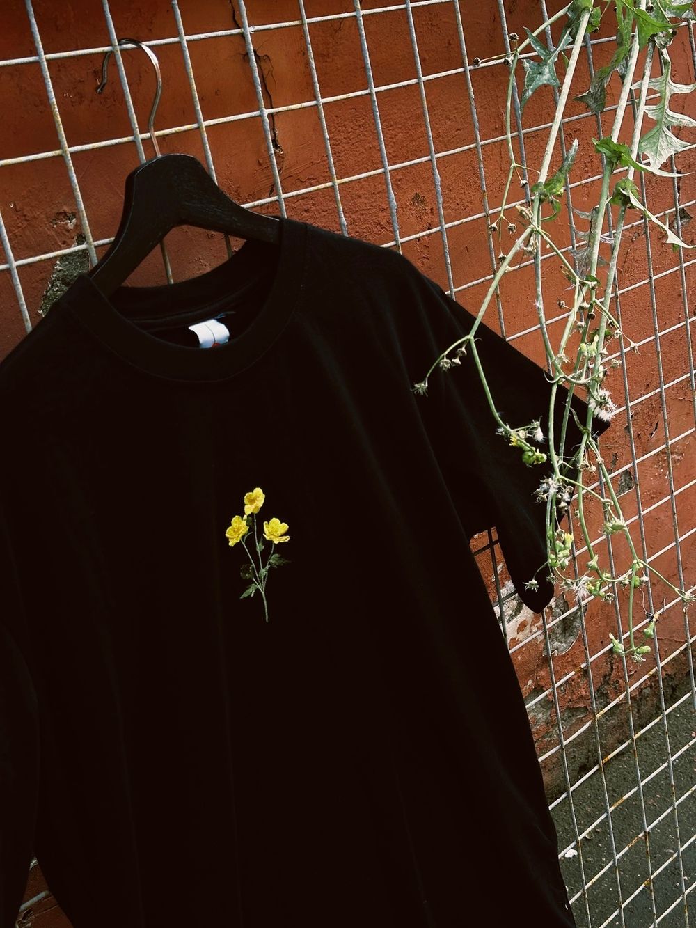 Футболка LCLS. x Гербарий Лютик черная