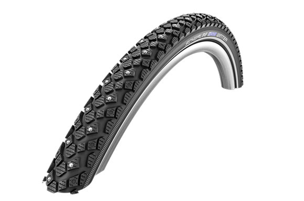 Покрышка 26x1.75 (47-559) 05-11100599.01 WINTER (100шипов) WINTER K-Guard,TwinSkin,B/B+RT (светоотр пол) HS396 50EPI(2-5 Bar) SCHWALBE