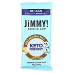 JiMMY!, Be Lean, полезные батончики, протеиновый батончик, макадамия, 12 батончиков, 45 г (1,59 унции)