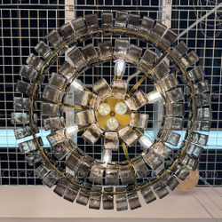 Люстра Cloyd NAMASTE C9 / Ø60 см - латунь - дымчат.стекло (арт.11687)