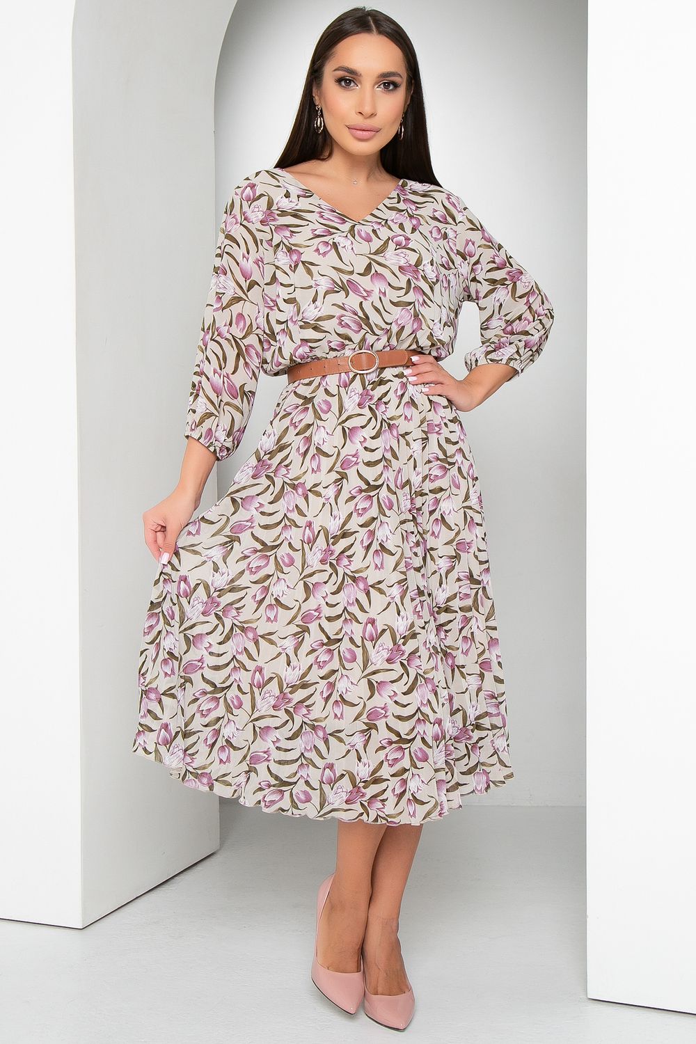 Платье Шифоновое гофре (весна) Diolche (Акция)